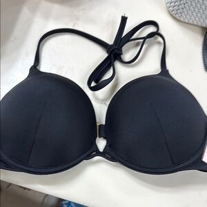Victoria's Secret Black Bikini Top 34C